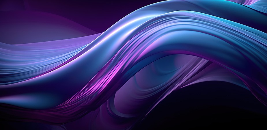 Colorful pink purple blue waves