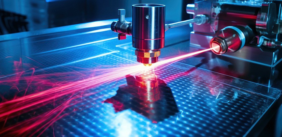 Laser machine in a lab